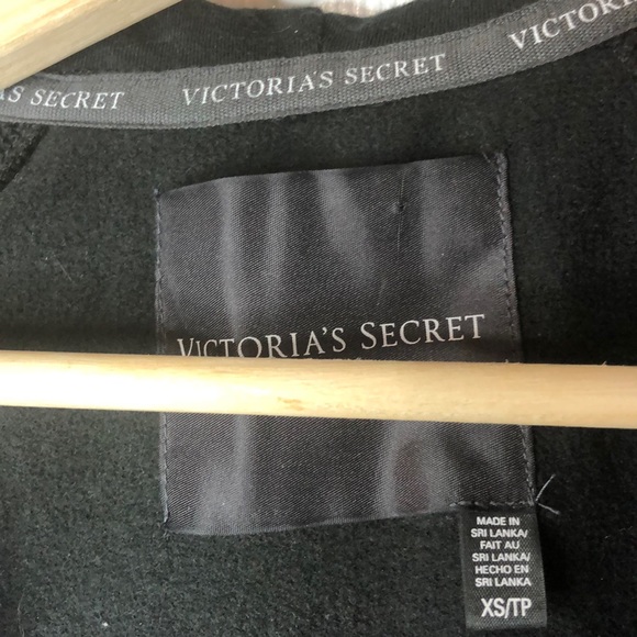 Victoria’s Secret Sequence Black Hoodie Zip-up - Picture 5 of 6